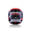 ALPINESTARS Motokrosová prilba S-M7 Rise – čierna/strieborná/červená fluo