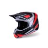 ALPINESTARS Motokrosová prilba S-M7 Rise – čierna/strieborná/červená fluo