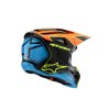 ALPINESTARS Detská motokrosová prilba S-M3 Youth Fray – čierna/oranžová/žltá fluo