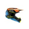 ALPINESTARS Detská motokrosová prilba S-M3 Youth Fray – čierna/oranžová/žltá fluo