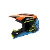 ALPINESTARS Detská motokrosová prilba S-M3 Youth Fray – čierna/oranžová/žltá fluo