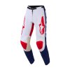 ALPINESTARS Motokrosové nohavice Racer Riway – biela/modrá/červená