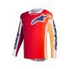 ALPINESTARS Motokrosový dres Racer Portl – červená/sivá/tmavosivá