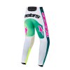 ALPINESTARS Motokrosové nohavice Racer Portl – zelená/biela/čierna