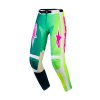 ALPINESTARS Motokrosové nohavice Racer Portl – zelená/biela/čierna