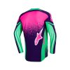 ALPINESTARS Motokrosový dres Techstar Nomur – fialová/zelená/ružová fluo