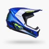 Kenny Performance Graphic Racing Blue Helmet – bočný pohľad