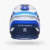 Kenny Track Graphic + Focus Blue Helmet – zadný pohľad