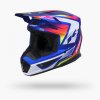Kenny Track Graphic + Candy Blue Helmet – šikmý predný pohľad