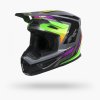 Kenny Track Graphic + Focus Neon Helmet – šikmý predný pohľad