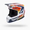 Kenny Track Graphic + Focus Orange Navy Helmet – šikmý predný pohľad