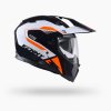 KENNY RACING KASK DUAL ADVENTURE EXTREME GRAPHIC ORANGE KOLOR CZARNY/POMARAŃCZOWY/BIAŁY ROZMIAR XS (Veľkosť XS)