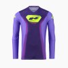 KENNY RACING KOSZULKA CROSS/ENDURO PERFORMANCE SOLID PURPLE KOLOR FIOLETOWY/ ŻÓŁTY FLUO ROZMIAR S – predný pohľad