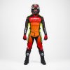 Kenny Force Race – červeno-neónové nohavice – ukážka na jazdcovi