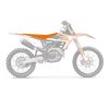 BLACKBIRD Poťah sedla KTM SX 85 17/14 2025–2026 / 19/16 2025–2027 Pyramid — Oranžová