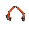 ACERBIS Kryty rámu X-Grip KTM EXC / EXC-F '17-'19, SX /SX-F '16-'18, Husqvarna FC / TC '16-'18, FE / TE '17-'19 čierne / oranžové