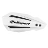 POLISPORT Chrániče rúk Bullit s univerzálnou montážnou sadou 22/28 Honda CRF 450R 2021–2022 biele