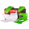 POLISPORT Sada plastov Kawasaki KX 85 '01-'13; KX 100 '01-'13 zelená/biela OEM