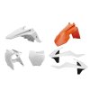 POLISPORT Sada plastov KTM SX 65 (16–23) – biela / oranžová OEM