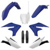 POLISPORT Sada plastov Yamaha YZ 250F '19-'23; YZ 450F '18-'22 modrá/biela OEM
