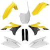 POLISPORT Sada plastov Suzuki RMZ 250 '19-'24; RMZ 450 '18-'24 žltá/čierna/biela OEM
