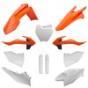 POLISPORT Sada plastov KTM SX/SX-F '16-'18 biela/oranžová
