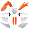 POLISPORT Sada plastov KTM SX / SX-F / XC-F (16–18) – oranžová / biela / čierna