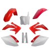 POLISPORT Sada plastov Honda CRF 250R '08 červená/biela OEM