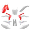POLISPORT Sada plastov Honda CRF 250R '14-'17; CRF 450R '13-'16 biela/červená OEM
