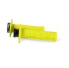 RTECH Gripy (rukoväte) R20 Lock-On (22+25 mm) – žlté neónové, Half Waffle, 8× adaptér Plynu