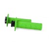 RTECH Gripy (rukoväte) R20 Lock-On (22+25 mm) – zelené neónové, Half Waffle, 8× adaptér Plynu