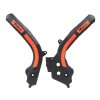 RTECH Kryty rámu Bi-Material Super Grip KTM SX 125/150 '16-18, SX 250 '17-18, EXC/EXCF 250/350/450 '17-19, SXF 250/350/450 '16-18 čierne/oranžové