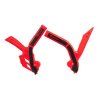 RTECH Kryty rámu Bi-Material Super Grip Honda CRF 450/RX '21 červené/čierne