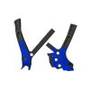 RTECH Kryty rámu Bi-Material Super Grip Yamaha YZ 125/250 (05–24), Fantic XE/XX 125/250/300 (21–24) – čierne/modré