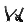 RTECH Kryty rámu Bi-Material Super Grip Yamaha YZ 125/250 (05–24), Fantic XE/XX 125/250/300 (21–24) – čierne