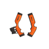 RTECH kryty rámu, čierna / oranžová ktm, SKU PRTKTMNRAR4