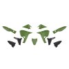 RTECH Sada plastov Revolution Kove X Pro/Rally 800 (24–25) – čierna/zelená/khaki