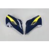 UFO Kryty chladičov Husqvarna TC/TE 125, FC/TX/TE/FE 250, TC/TE/TX 300, FC/FE 350, FC/FE 450, FE 501 '14-16, TC 250 '16, modré/žlté