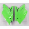 UFO Bočné tabuľky Kawasaki KXF 250 17-19, KXF 450 16-18 zelené fluo