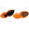 UFO Chrániče rúk Flame KTM SX 125 (16), SX 250 (14–16), EXC 250/300 (14–16), SXF/EXCF (14–16) – oranžovo-biele (s Uchyteniami)
