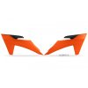 UFO Kryty chladičov KTM SX/SXF 125/250/300/350/450F '23-24, EXC/EXCF 150/250/300/350/450/500 TBI '24-26 oranžové