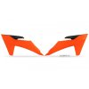 UFO Kryty chladičov KTM SX/SXF 125/250/300/350/450F '23-24, EXC/EXCF 150/250/300/350/450/500 TBI '24-26 oranžové fluo