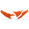 UFO Bočné tabuľky + kryt vzduchového filtra KTM SX/SXF 125/250/300/350/450F TBI '23-26, EXC/EXCF 150/250/300/350/450/500 TBI '24-26 oranžové