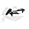 UFO Sada plastov KTM EXC 125 '20-'21, EXC 250 / 300 TPI '20-'23, EXC-F 250 / 350 / 450 / 500 '20-'23 OEM biela/čierna