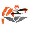 UFO Sada plastov KTM EXC 125 '20-'21, EXC 250 / 300 TPI '20-'23, EXC-F 250 / 350 / 450 / 500 '20-'23 OEM oranžová/sivá