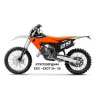 UFO Sada plastov KTM EXC 150 / 250 / 300 TBI '24-'25, EXC-F 250 / 350 / 450 / 500 '24-'25 biela / oranžová / čierna