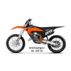 UFO Sada plastov KTM SX 125 / 150 / 250 / 300 '25, SXF 250 / 350 / 450 '25-, oranžová / čierna / biela