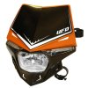 UFO Predné svetlo Stealth – homologované – s LED Smerovkami – čierno-oranžové