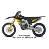 UFO Sada plastov s krytmi tlmičov Suzuki RMZ 250 (19–25), RMZ 450 (18–25) – žltá / čierna – 2025
