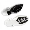 UFO Chrániče rúk Flame Yamaha YZ 125/250 (14–17) – bielo-čierne (s uchyteniami)